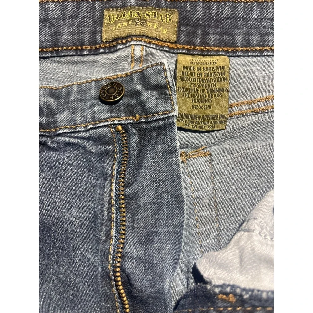Urban Star Jeans Wear Straight Denim Men's Size 32X34 Blue Medium Wash A99